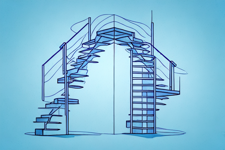 A five-step staircase