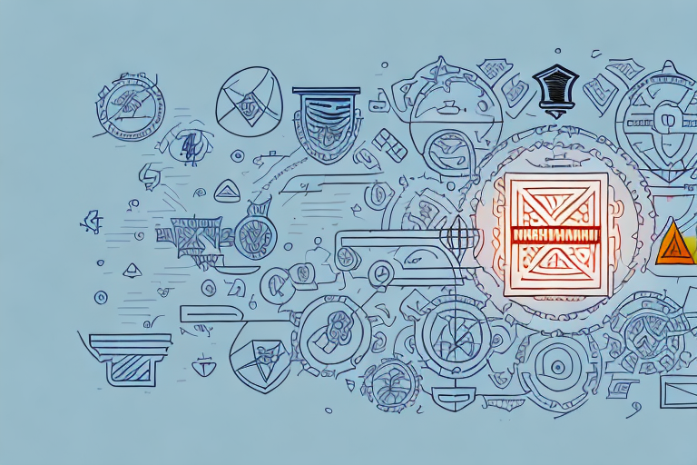 Three different symbols or objects representing different types of risk management